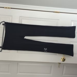 Under Armour black Hear Gear Pants, Flare bottom, size large